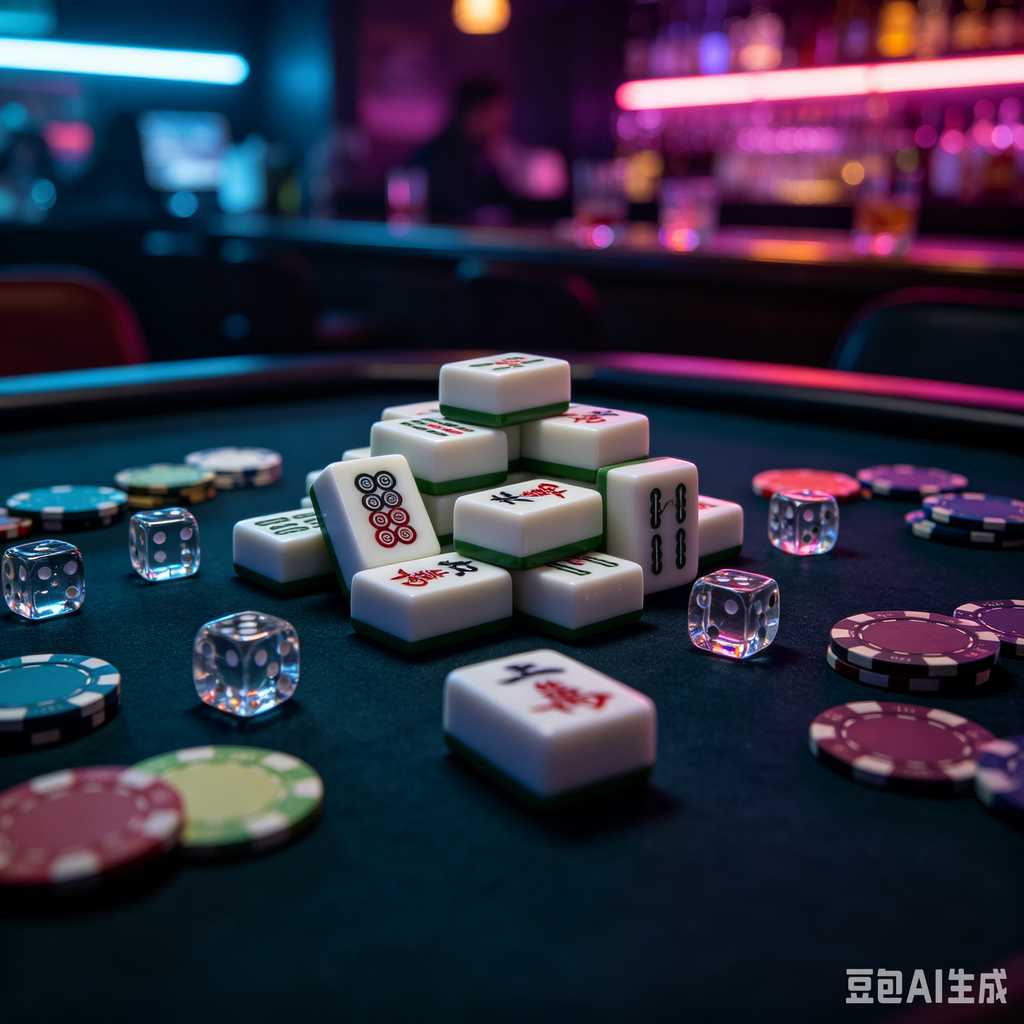 flat print mahjong set