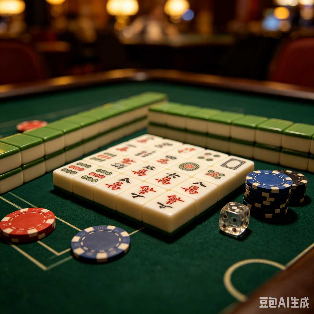 wooden mahjong set